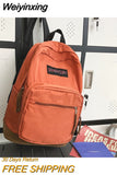 Weiyinxing Woman Backpack Man Large Capacity Waterproof Nylon Travel Bag Preppy Schoolbag for Teenage Boy Girl College Student Bag