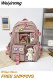 Weiyinxing Capacity High School Student Backpack (female Korean Version) Harajuku Schoolbag (junior High School Student Girl Backpack