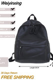 Weiyinxing Fashion Backpack High Quality PU Leather Women's Backpack For Teenage Girls School Shoulder Bag Bagpack Mochila backpack