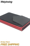 Weiyinxing Card Holder RFID Credit Card Holder Automatic Pop-up Bank Card Box Smart Quick Release Women Wallet Mini car Package