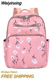 Weiyinxing Women Waterproof Nylon Backpack High-capacity Leisure Backpack Lightweight Shoulder Bag School Multipurpose Backpack