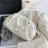Weiyinxing Design Sweet Cloud Bags Small PU Leather Crossbody Bags For Women 2023 Solid Color Shoulder Handbags Female Cross Body Bag