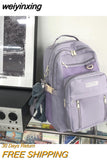 weiyinxing Color Waterproof Nylon Women Backpack Female High Quality Travel Bag Big Book Bag Black Book Bag School Backpack for Girls