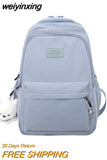 weiyinxing Nylon Women Backpack Female Travel Bag Backpacks Schoolbag for Teenage Girls Solid Color Bookbag Mochila Bookbag