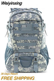 Weiyinxing Tactical Military Backpack Army Molle Assault Rucksack Outdoor Travel Hiking Rucksacks Camping Hunting Climbing Casual Bags