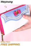 Weiyinxing Sailor Moon Designer Leather Long Wallet Women Japanese Fashion Brand Lady Zipper Purse Lovely Handbag Clutch Female