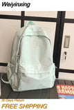 Weiyinxing Female Kawaii College Bag Student Women Backpacks Cool Teenage Girl Boy Teenager School Bag Ladies Fashion Backpack Trendy