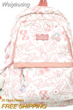 Weiyinxing Print Female Laptop College Packet Girl Travel Harajuku Book Backpack Lady Kawaii Graffiti Bags Fashion Women SchoolBag