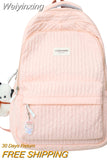 Weiyinxing Lady Cute Pink Laptop Female Travel Book Bag Trendy Cool Women New College Student Backpack Girl Kawaii Nylon School Bag