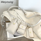 Weiyinxing Women Simple Belly Bag Flap Belt Waist Bags Trend Exquisite Chest Bags for Women Ladies Travel Brand Designer Handbags