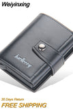 Weiyinxing Men Card Wallets Free Name Customized Hasp Small Card Wallets PU Leather Slim Mini Wallet Qaulity Male Purses