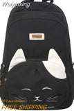 Weiyinxing Waterproof Cartoon Women High Capacity School Bag Ladies Nylon Girl Book Bag Mochila Fashion Laptop College Backpack Travel