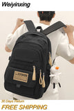 Weiyinxing Multi-pocket Women man Rucksack High Quality Youth Waterproof Backpacks for Teenage Girls Boys Female School Bag Bagpack