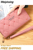Weiyinxing Fashion Wallet New Women's Medium Long Style Single Zipper Simplicity Multi Card Position Student Purse Embroidery Thread