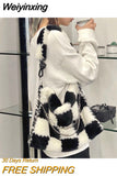 Weiyinxing Design Women Soft Plush Shoulder Bag Fashion Ladies Faux Fur Chain Handbags Large Capacity Female Furry Tote Bags