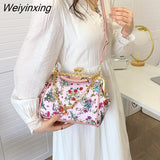 Weiyinxing chain tote bags for women flowers purses and handbags evening clutch crossbody bag Luxury women's bag trend shoulder bag