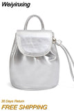 Weiyinxing And Simple Style New Backpack For Women Luxury Design Fashion Versatile Leather Handbag 2023 Summer Casual Shoulder Bags