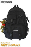 weiyinxing Multiple pocket Waterproof nylon Women Backpack High quality Insert buckle unisex Student schoolbag Lovely Book Mochilas
