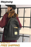 Weiyinxing Quality Solid Color Women Backpack Cool Men Travel Bookbag School Bag For Teenage Girls Teenagers Cute Mochila