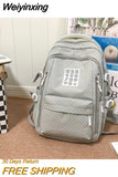 Weiyinxing Woman Backpack Schoolbag for Teenage Girls Boys Female Large Capacity Rucksack High Quality School Bag Mochila Student Sac