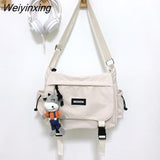 Weiyinxing Ladies Messenger Bags Young Fashion Women's Handbags Crossbody Bags Large Capacity Sling Shoulder Bags Canvas School Bag 0409