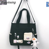 Weiyinxing Nylon Women Handbags Messenger Bag Youth Ladies Fashion Shoulder Tote Bag Versatile Female Crossbody Bags Pouch Pack Bolsas