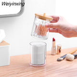 Weiyinxing Cotton Swab Plastic Storage Box Bag Female Makeup Organizer For Cosmetics Bathroom Jewelry Makeup Brushes Desk Organizer