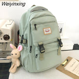 Weiyinxing New Waterproof Nylon Women Backpack Korean Japanese Fashion Female Students Schoolbag Multilayer Simple Sense Travel bag