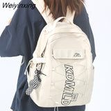 Weiyinxing Lady Cross Rope Cute College Backpack Women Leisure Harajuku School Bag Girl Book Laptop Backpack Fashion Female Travel Bag