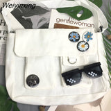 Weiyinxing Diagonal Cross Bag Youth Fashion Casual Version Ladies Large Capacity Shoulder Bag Solid Color Women Messenger Bags