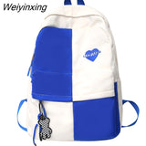 Weiyinxing Cute Waterproof College Bag Girl Travel Student Backpack Fashion Leisure Female Book Backpack Laptop Women Nylon School Bag