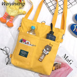 Weiyinxing Women Handbags Shoulder Bag Casual Folding Shopping Tote Bag Fashion Handbags Cross Body Backpack School Bags for Girls
