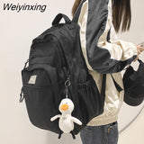 Weiyinxing Large Capacity Teenagers Students Backpack Junior And High School Sashion Boys Girls Schoolbag Waterproof Travelling Bag 911