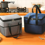Weiyinxing Portable Lunch Bag Cationic Large Thermal Insulation Bag Ice Bag Thickened Large-capacity Lunch Box Bag Picnic Bag