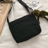 Weiyinxing For Women 2023 Casual Collage Student Messenger Bag Women Small Bag Canvas Shoulder Celestial Print Crossbody Bag Bolsas Sac