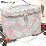 Weiyinxing Women Cosmetics Makeup Bag Large Capacity Toilet Travel Bag Organizer Boxes Zipper Bag Beauty Makeup Pouch Waterproof