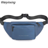 Weiyinxing Men's Fanny Pack Teenager Outdoor Sports Running Cycling Waist Bag Packs Male Fashion Shoulder Belt Bag Travel Phone Pouch Bags