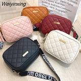Weiyinxing Small Square Bag 2023 New Popular Shoulder Bag Women Solid Color PU Leather Mini Zipper Handbags Female Crossbody Bag