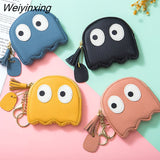 Weiyinxing Women Wallets Soft Genuine Leather Coin Bag Small Lovely Cowhide Wallets Card Holder Large Capacity Money Bag Portable Clutch