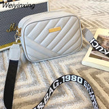 Weiyinxing New Messenger Bag for Women Trend Handbags Embroidered Camera Female Cosmetic Bag Fashion Ladies Crossbody Shoulder Bags