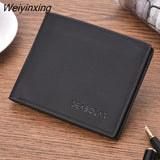 Weiyinxing Men's Wallet Leather Billfold Slim Hipster Cowhide Credit Card/ID Holders Inserts Coin Purses Luxury Business Foldable Wallet