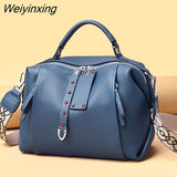 Weiyinxing Top Cowhide women's handbags Luxury Brand genuine leather Women Bags Fashion Messenger bag Designer Large Women Shoulder Bag