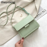 Weiyinxing Brand Women's Small Crossbody Bag Lightweight PU Leather Messenger Bag Flap Handbag Purse Summer Travel Bag for Female