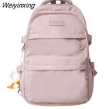 Weiyinxing Female Male High Capacity College Backpack Girl Boy School Bag Lady Men Laptop Student Packet Fashion Women Travel Book Bag