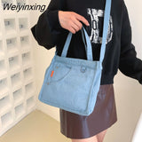 Weiyinxing Jeans Handbags Denim bag Luxury Tote For Women 2023 Autumn And Winter Shoulder Bag Denim Crossbody Women Handbag and Purse
