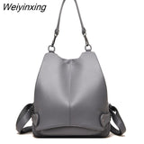 Weiyinxing Teenage Girls Travel Back pack Sac A Dos Femme New Women Multifunctional Backpack Female Leather Shoulder Bags School Bag