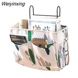 Weiyinxing Cosmetics Makeup Organizer Cotton Storage Bag With Pockets Hanging Organizer For Bathroom Remote Control Pouch Box