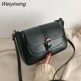 Weiyinxing Vintage Small Flap Messenger Bag Bags PU Leather Women Shoulder Crossbody Bag Bags 2023 NEW Women's Handbags Purses