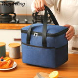 Weiyinxing Portable Lunch Bag Cationic Large Thermal Insulation Bag Ice Bag Thickened Large-capacity Lunch Box Bag Picnic Bag