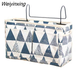 Weiyinxing Cosmetics Makeup Organizer Cotton Storage Bag With Pockets Hanging Organizer For Bathroom Remote Control Pouch Box